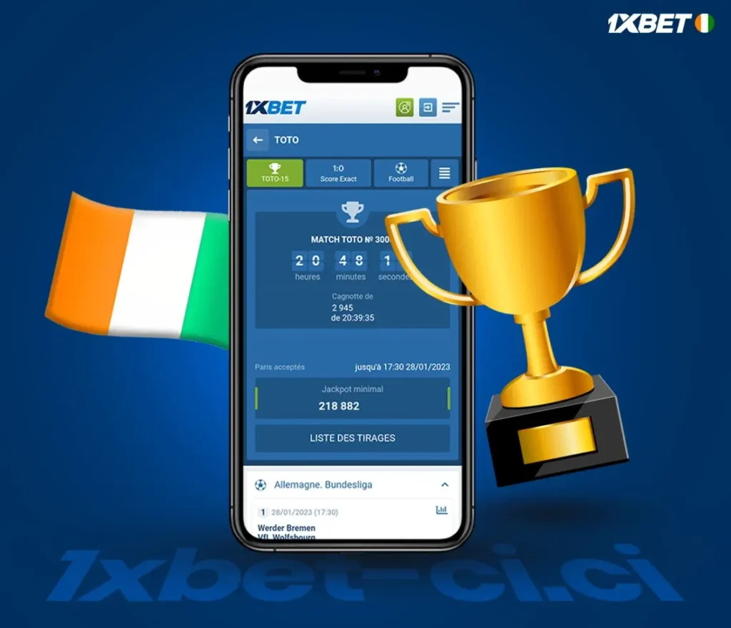 Compte 1xBet Côte d'Ivoire – Toto