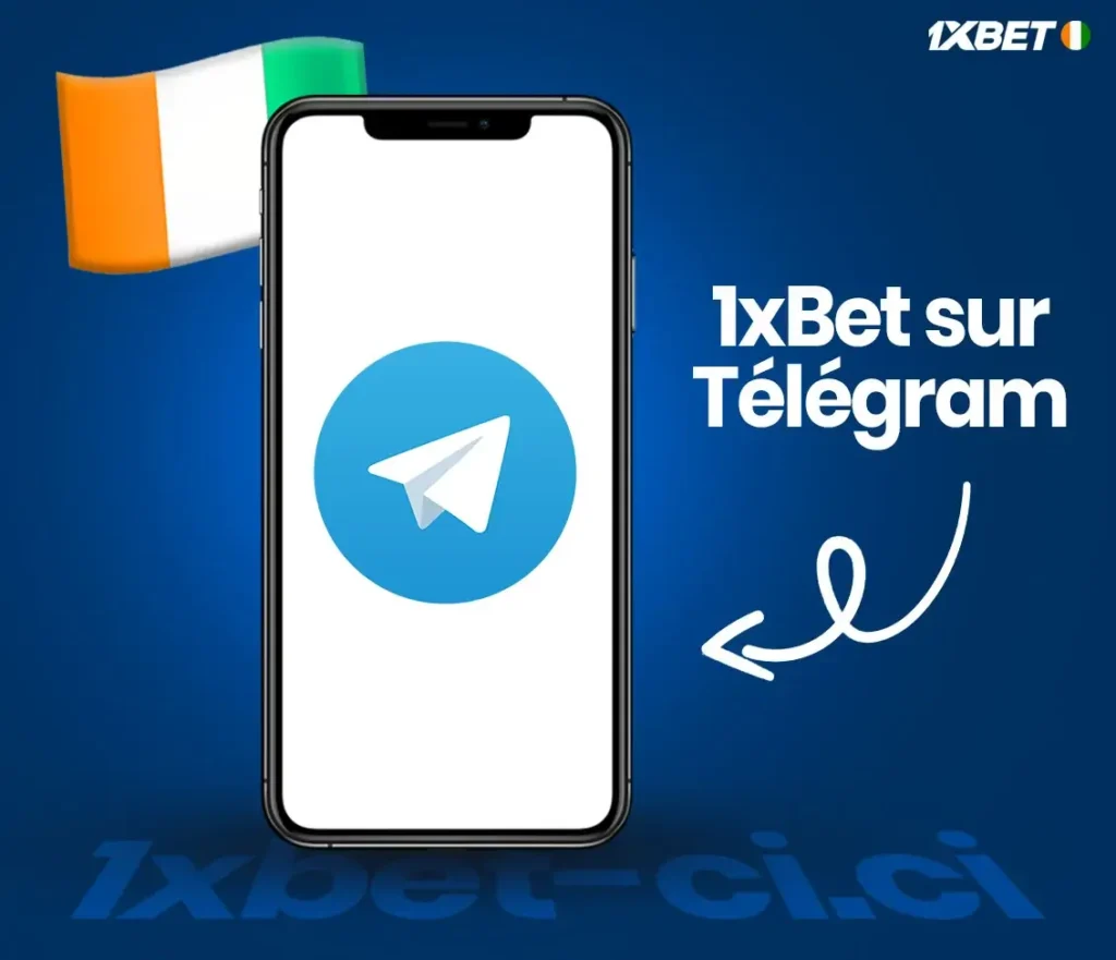 1xBet CI sur Telegram