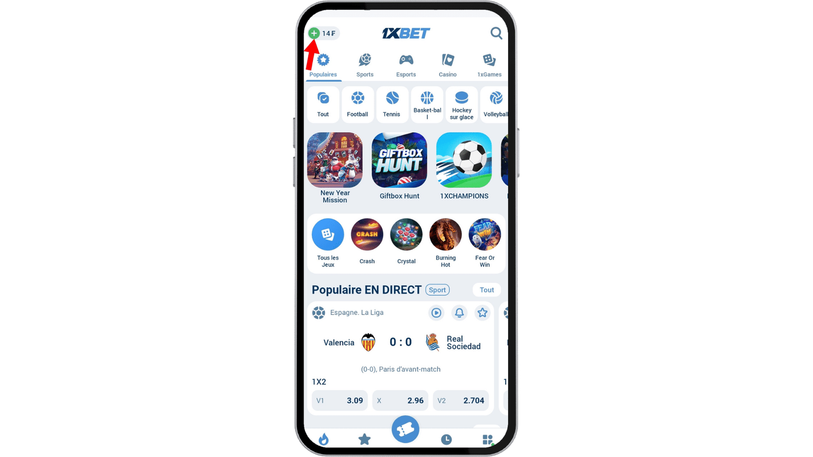 dépôt 1xbet en côte d'ivoire 1