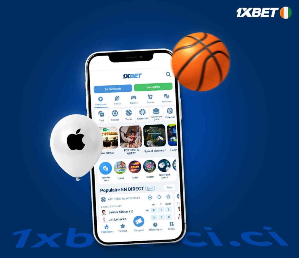 Étapes pour installer 1xBet CI sur iOS 