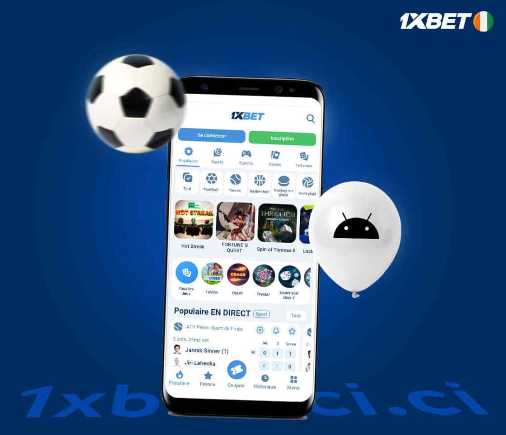 Le processus pour Télécharger 1xbetci sur Android 